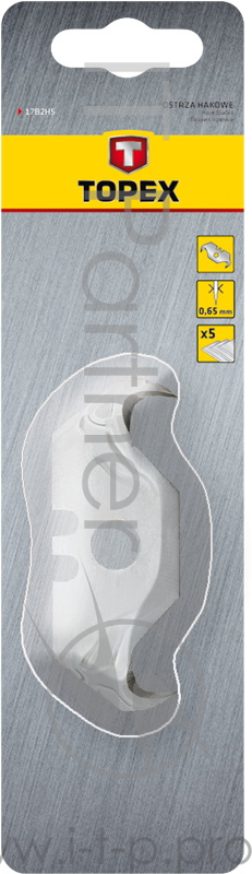 Лезвия TOPEX 17B2H5 с трапецевидным крюком 5штук