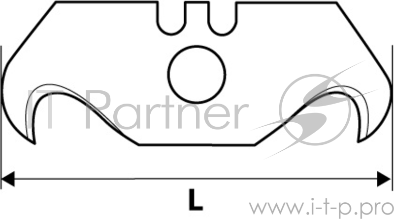 Лезвия TOPEX 17B2H5 с трапецевидным крюком 5штук