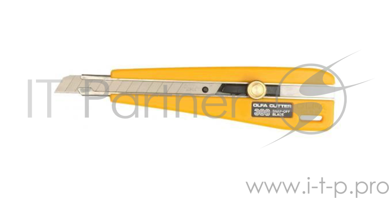 Канцелярский нож OLFA OL-300 пластик нерж.сталь 0.9см