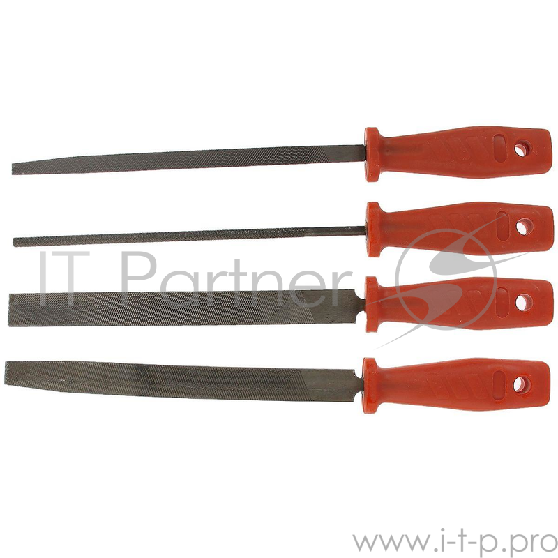 Напильник FIT 42705 и 4 шт 200мм пластиковая ручка
