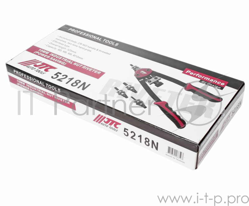 Заклепочник JTC 5218N ручной резьбовой 5,6,8,10мм длина325мм