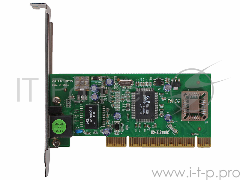 Сетевая карта D-Link DGE-530T/D2B Сетевой PCI-адаптер с 1 портом 10/100/1000Base-T (RTL)