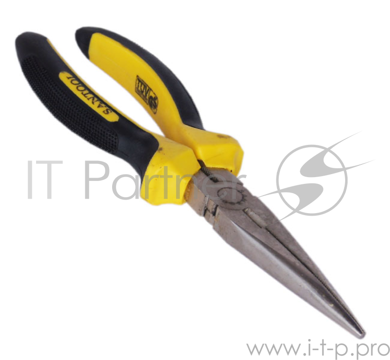 Тонкогубцы SANTOOL 031101-103-200 никелированные с двухкомпонентной ручкой 200мм