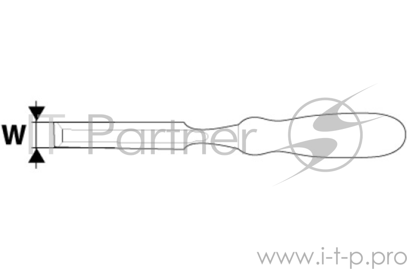 Стамеска TOPEX 09A116 16мм пластмассовая рукоятка