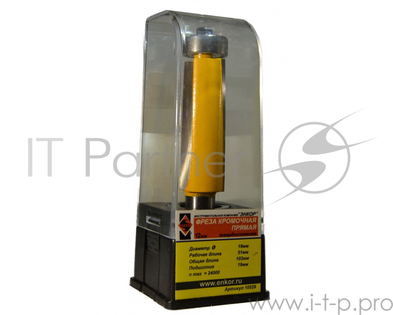 Фреза ЭНКОР 10529 кромочная прямая ф19х50.8мм хв12мм