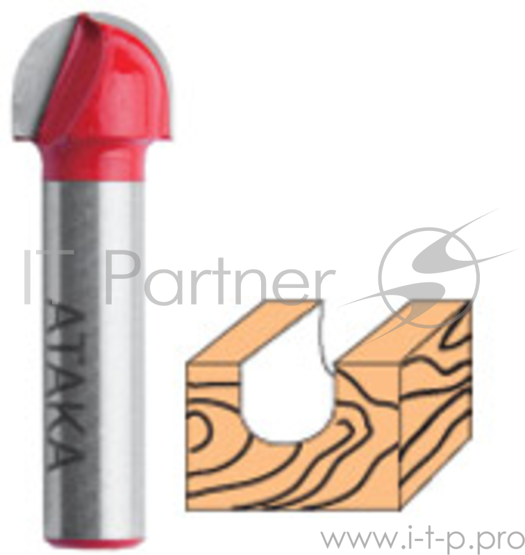 Фреза АТАКА 2517010 111095 пазовая галтельная V-образная 90