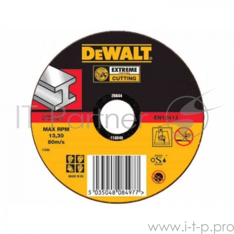 Круг отрезной DEWALT DT42310Z-QZ Ф125x22.2х2.8мм тип 1 по металлу INDUSTRIAL