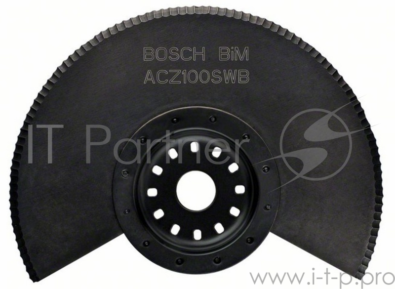Полотно нож для МФИ BOSCH ACZ100SWB (2.608.661.693) сегм.диск, BiM, 100мм, волн.заточ., мягк.матер.