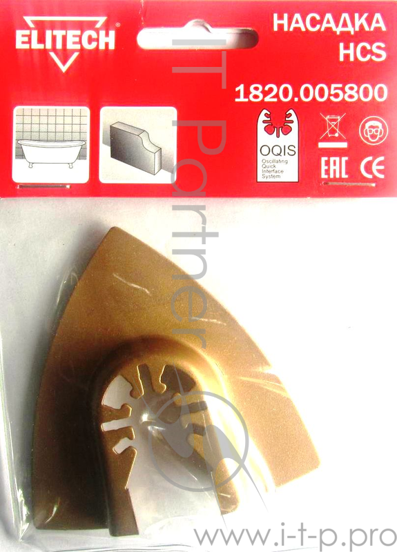 Насадка ELITECH 1820.005800 OQIS HCS твердосплав. по бетону керамике диам.80мм