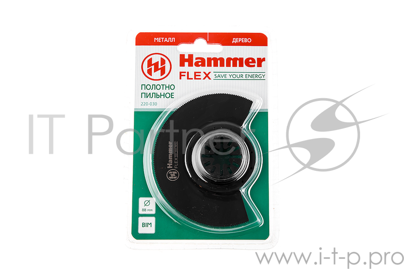Полотно пильное для МФИ Hammer Flex 220-030 MF-AC 030 сегм.диск, выпукл, 88мм, металл