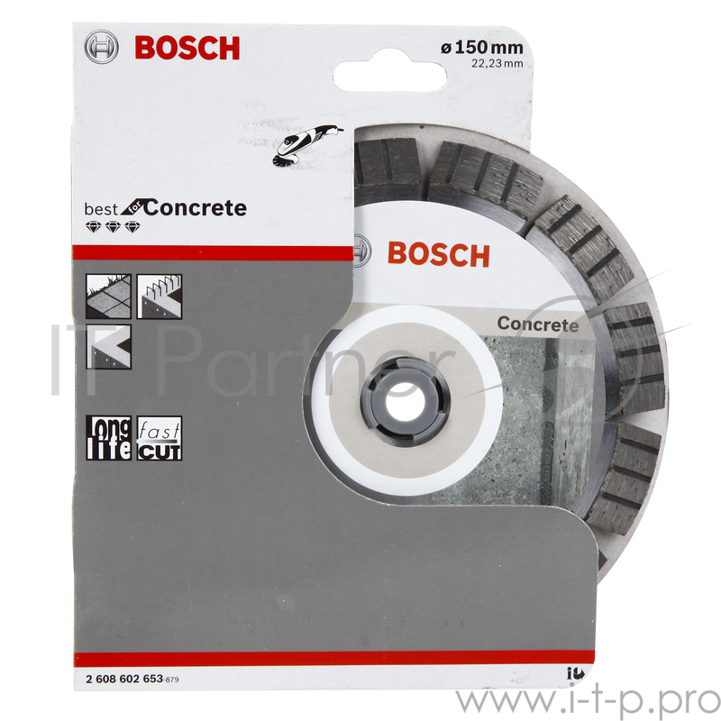 Диск алм. BOSCH Best for Concrete 150x22 сегмент (2.608.602.653) 150 Х 22 сегмент