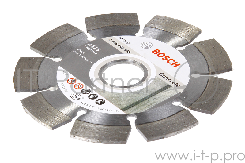 Диск алм. BOSCH Expert for Concrete 300x22 сегмент (2.608.602.694) 300 Х 22 сегмент