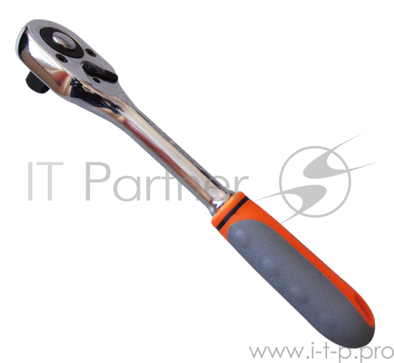 Ключ-трещотка SANTOOL 031708-001 1/2'' 45 зубьев CR-V с переключателем, двухкомпонентная ручка