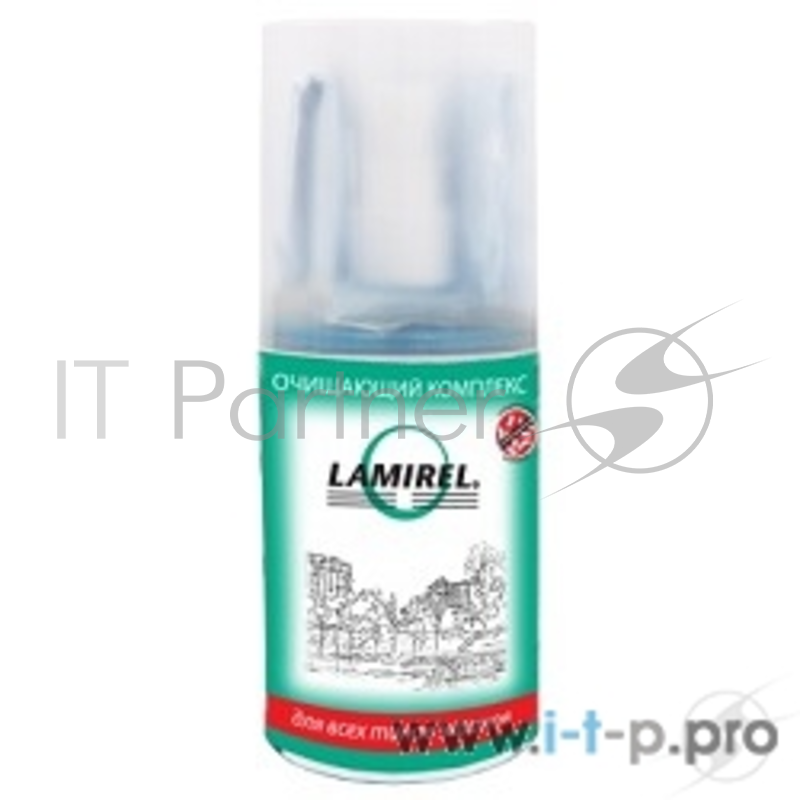 Чистящие средства Lamirel LA-92002(01) Антибактериальный очищающий комплекс для экранов 200 мл. с салфеткой из микрофибры (200 х 200 мм)
