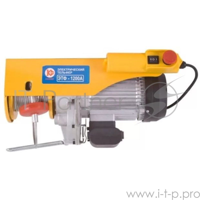 Тельфер КАЛИБР ЭТФ-1200А 1.8кВт 1200кг 6м 600кг 12м электро