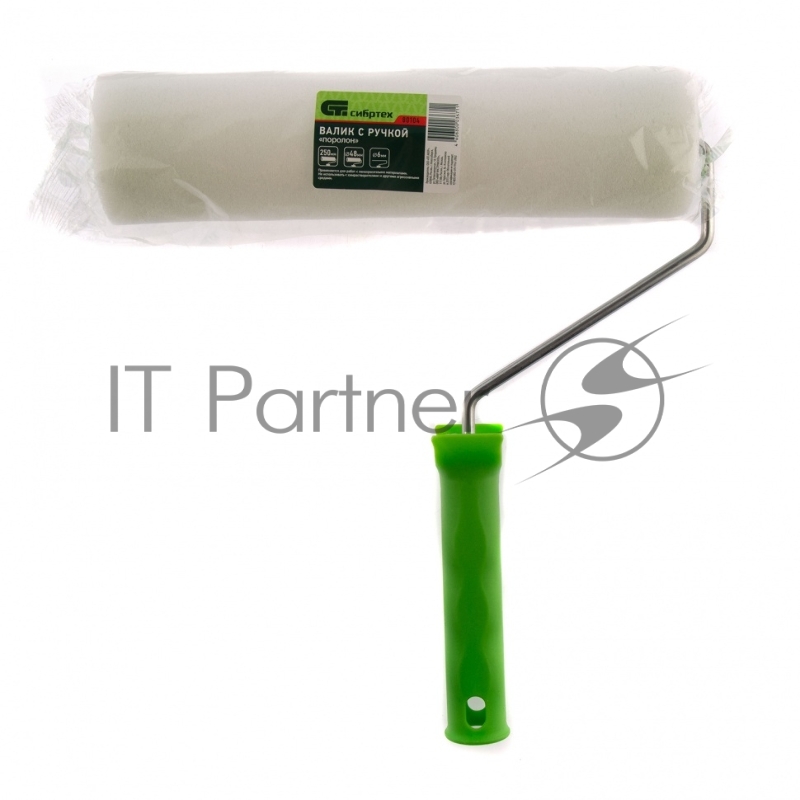 Валик СИБРТЕХ 80104 поролон с ручкой 250мм d - 48мм d ручки - 6 мм
