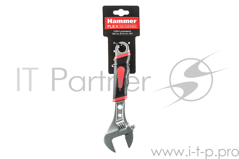 Ключ разводной HAMMER 601-037 (0 - 24 мм) 200 мм