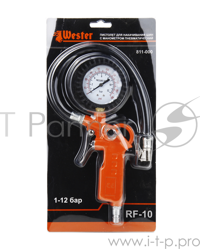 Пистолет для накачки шин WESTER RF-10 с манометром