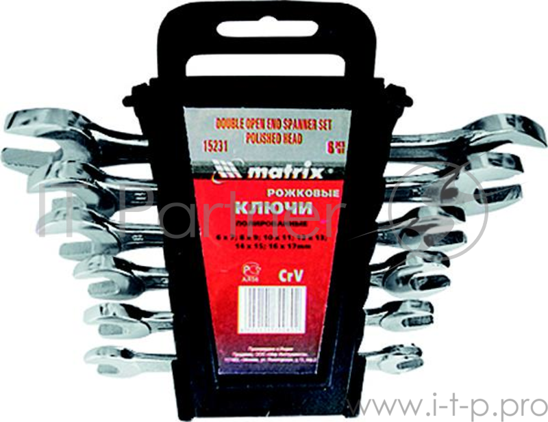 Набор рожковых ключей MATRIX 15276 (6 - 22 мм) 8 шт.