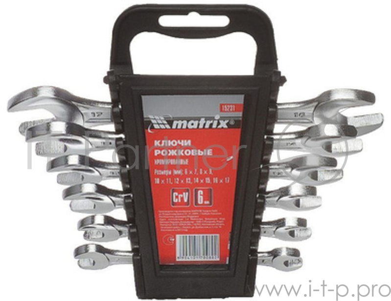 Набор рожковых ключей MATRIX 15231 (17 мм) 6 шт.