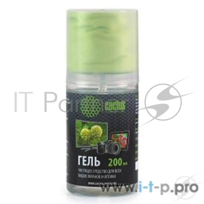Чистящие средства CACTUS Чистящий набор CS-S3004 гель 200 мл + салфетка из микрофибры для экранов 200x230 мм