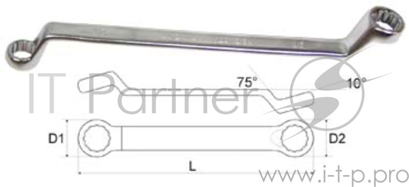 Ключ накидной AIST 02010810A (8 / 10 мм) 183 мм