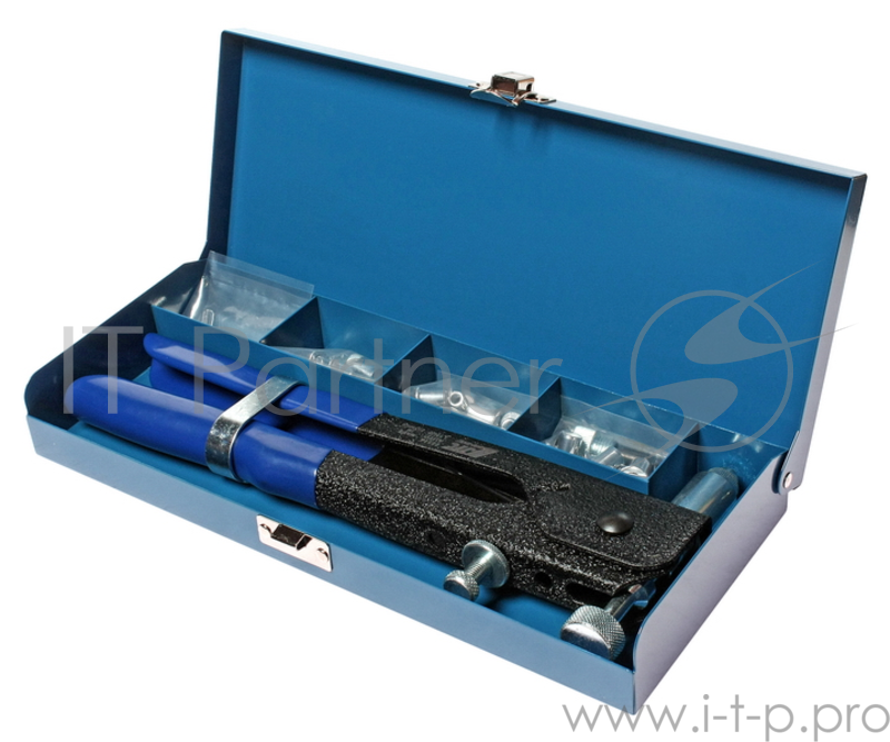 Заклепочник JTC 5821A ручной резьбовой с заклепками 3,4,5,6мм длина270мм в кейсе