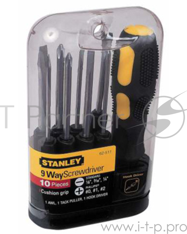 Отвертка STANLEY 0-62-511 со сменными вставками (10 пр.)