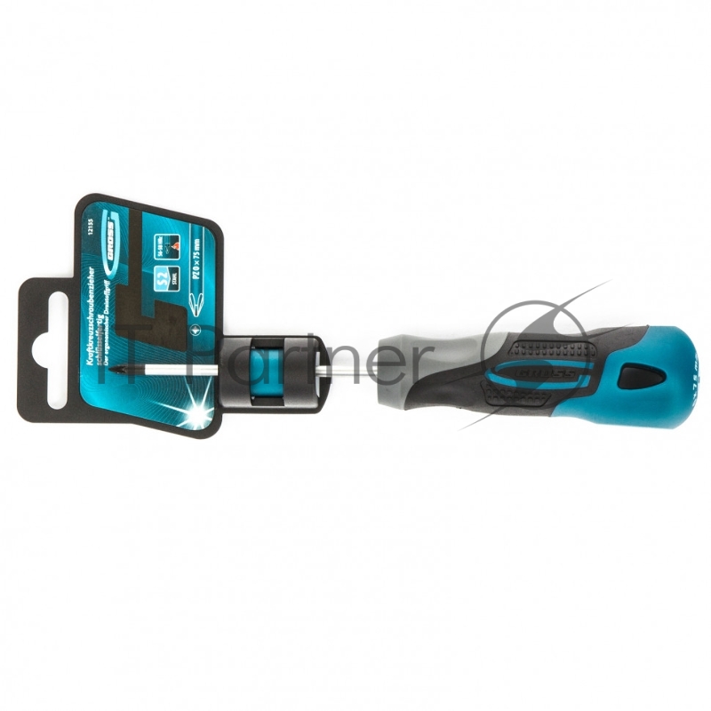 Отвертка GROSS 12155 PZ0 x 75 мм S2, трехкомпонентная ручка