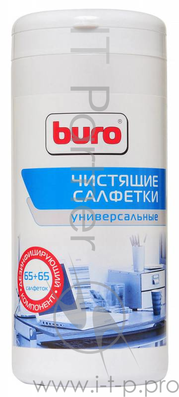 Чистящие средства BURO BU-Tmix 817437 Чистящие салфетки 50шт влажных+ 50шт. сухих