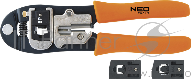 Клещи NEO 01-501 для обжима телефонных наконечников 4P 6P 8P
