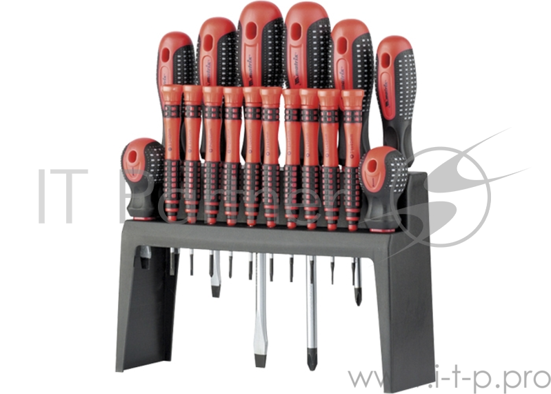 Набор отверток MATRIX 11452 fusion на подвесной полке 18шт crv