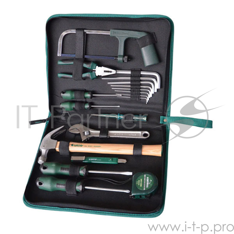 Набор SATA 04110 19пр. комбинированный автомобил./быт. чехол
