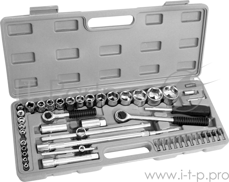 Набор инструментов KROFT 203052 ремонтный 1/2'' 52предм.