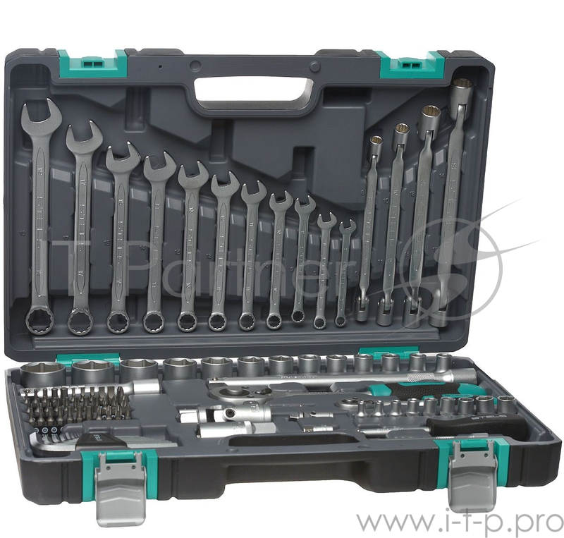 Набор инструментов STELS 14109 1/2'' 1/4'' CrV пластиковый кейс 88 предм.