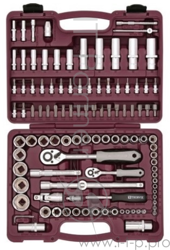 Набор инструментов THORVIK UTS0108 универсальный 1/4'' 1/2''DR 108 предметов