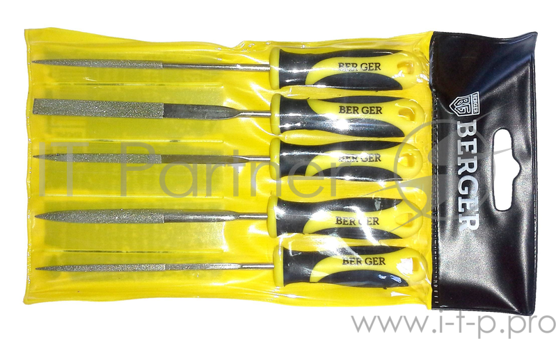 Набор надфилей BERGER BG1148 с алмазным напылением 5предметов