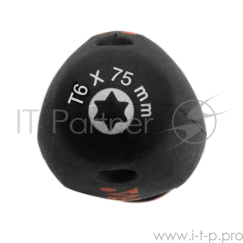 Отвертка VIRA 391171 T6х75мм CR-V эргономичная двухкомпонентная ручка