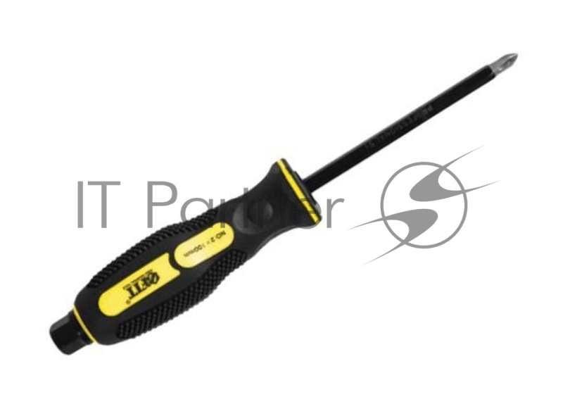 Отвертка FIT 55626 ударная сталь s2 6-гр.жало 2-хцв.мягкая ручка профи 6 х 100мм рн2