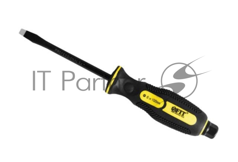 Отвертка FIT 55638 ударная сталь s2 6-гр.жало 2-хцв.мягкая ручка профи 8 х 150мм sl