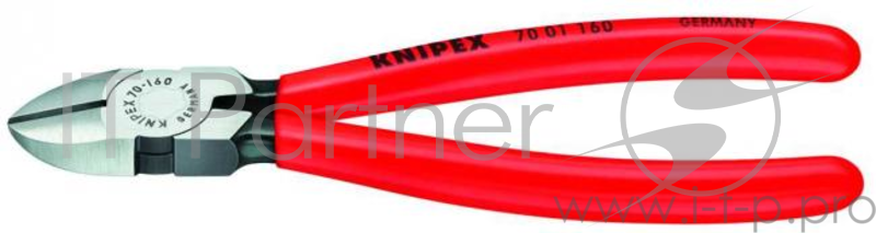 Бокорезы KNIPEX 7001160 160мм диагональные, ручки с пластмассовыми чехлами