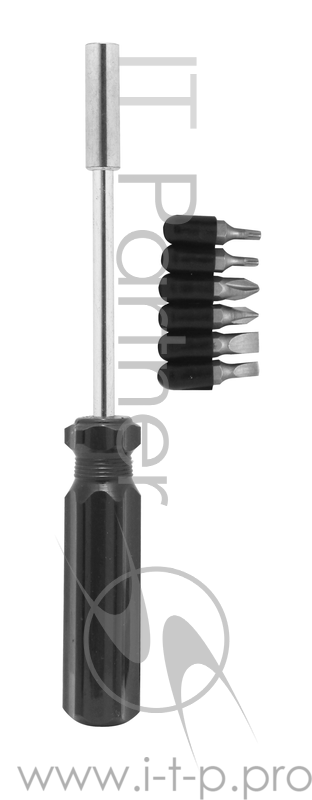 Отвертка с набором бит KROFT 202100-1 6-в-одном