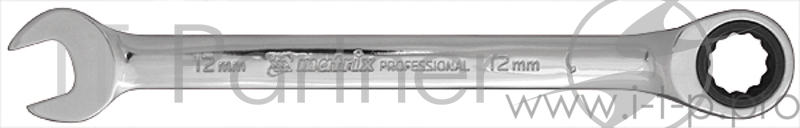 Ключ MATRIX 14805 комбинированный трещоточный 12мм CrV зеркальный хром