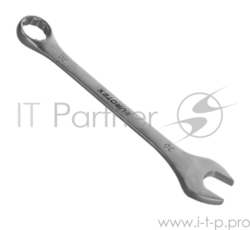 Ключ комбинированный EUROTEX 031605-030-030 (30 мм) CR-V матовая полировка