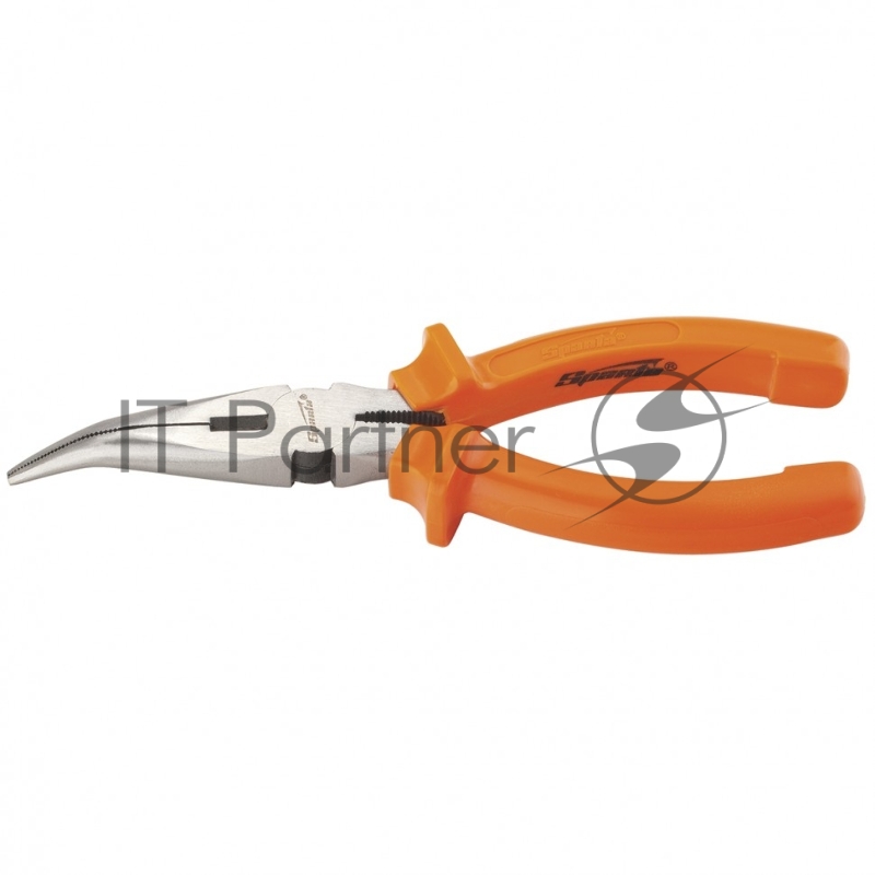 Утконосы SPARTA 17411 длинногубцы изогнутые classic 160мм шлифованные пластмассовые рукоятки