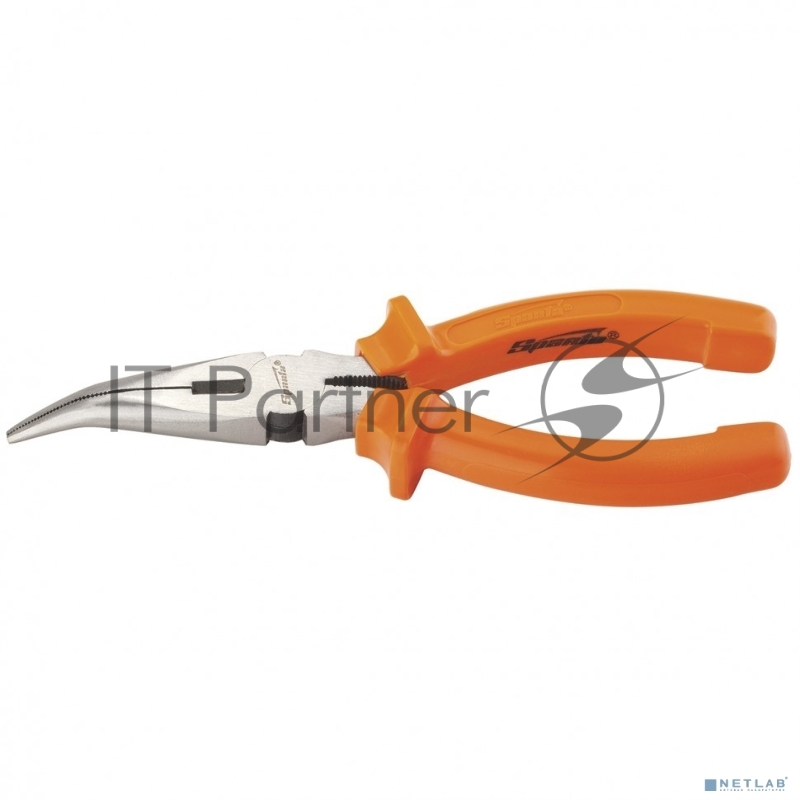 Утконосы SPARTA 17411 длинногубцы изогнутые classic 160мм шлифованные пластмассовые рукоятки