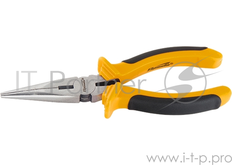 Утконосы SPARTA 17169 длинногубцы comfort 200мм прямые шлифованные двухкомпонентные рукоятки