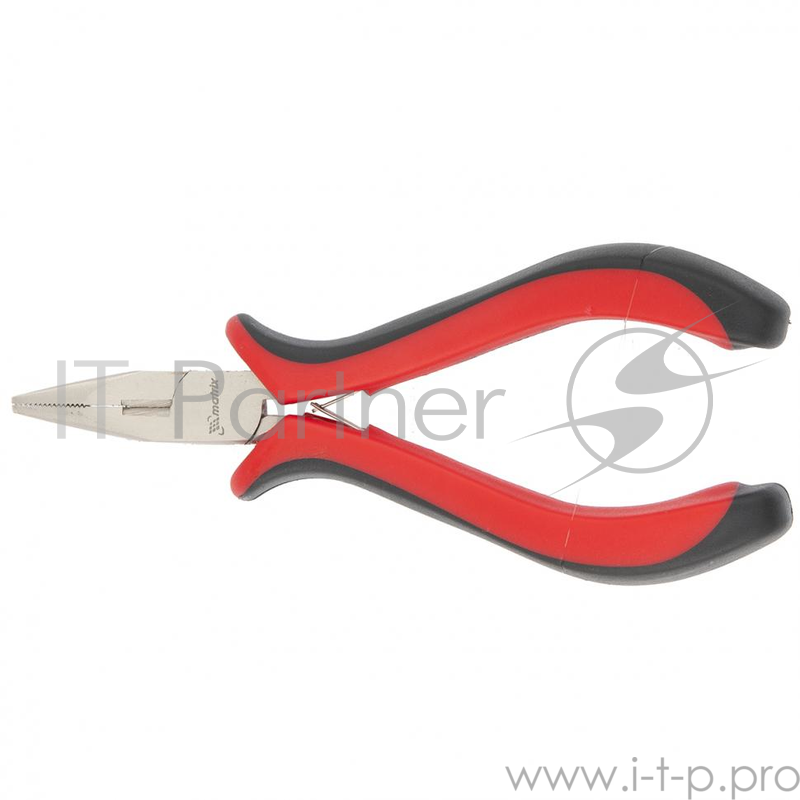 Утконосы MATRIX 17810 длинногубцы mini 130мм Ni прямые авторазжим двухкомпонентные рукоятки