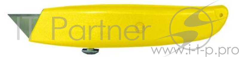 Нож BIBER 50115 строительный металлический корпус трапецивидное лезвие