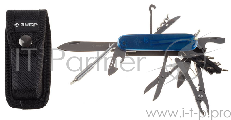 Нож ЗУБР 47787 эксперт складной многофункциональный пластиковая рукоятка 17 в 1
